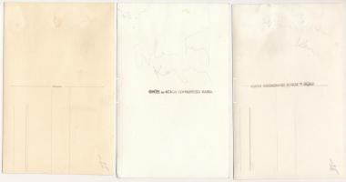 Kassa, Kosice; - 5 db eredeti fotó képeslap Győri és Boros fényképészektől / 5 pre-1945 original pho...