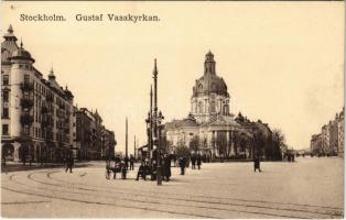 Stockholm, Gustaf Vsakyrkan / square