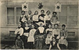 1912 Veszprém (?), Vivu Zamenhof! eszperantó csoport / Hungarian esperanto group