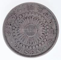 Japán 1910. 20s Ag "Meidzsi" T:2 
Japan 1910. 20 Sen Ag "Meiji" C:XF 
Krause Y...