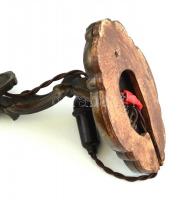 Bronz falikar régi kapcsolóval 26 cm