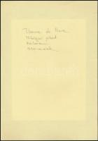 Tiburce de Mare: Erotikus jelenet. Rézkarc, jelzett a dúcon, 14x20 cm