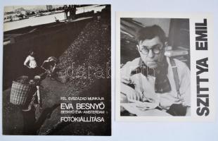 Szittya Emil és Besnyő Éva kiállítási katalógusok