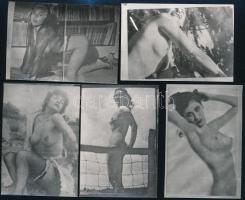 10 db retró erotikus fotó, 9,5×6,5 cm