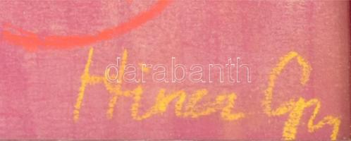 Hincz Gy jelzéssel: Női akt. Pasztell, papír. Üvegezett fa keretben. 67,5×48 cm