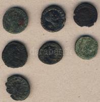 Római Császárság 7db kisbronz T:vegyes