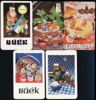 1980-1983 10 db élelmiszerekkel kapcsolatos kártyanaptár