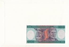 Brazília 1984. 200C borítékban, alkalmi bélyeggel és bélyegzéssel T:I 
Brasil 1984. 200 Cruzeiros i...