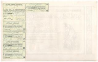 Budapest 1929. "Hangya Termelő-Értékesítő és Fogyasztási Szövetkezet" névre szóló részvény...