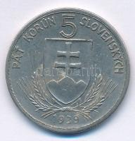 Szlovákia 1939. 5K Cu-Ni T:2
Slovakia 1939. 5 Korun Cu-Ni C:XF
Krause KM#2