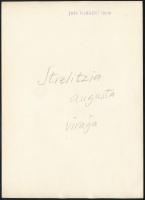 cca 1935 Kinszki Imre (1901-1945) budapesti fotóművész pecséttel jelzett vintage fotóművészeti alkot...