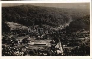 1942 Rónaszék, Rohnen, Costiui; látkép, sós fürdő, strand. Perl kiadása. Telegdy Béla felvétele / general view, salt bath, swimming pool (EK)