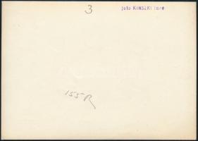 cca 1936 Kinszki Imre (1901-1945) budapesti fotóművész pecséttel jelzett vintage fotóművészeti alkot...