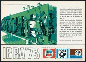 NSZK 1973 IBRA bélyegkiállítási emlékív