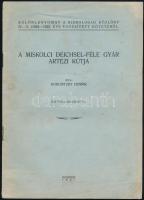 1927 Bp., A miskolci Deichsel-féle gyár artézi kútja, 2 db különlenyomat