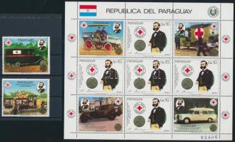 Henri Dunant halálának 75. évfordulója sor 2 értéke, Henri Dunant stamps ad mini sheet