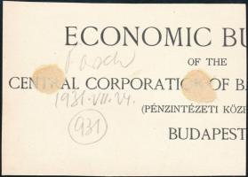1931 Kinszki Imre (1901-1945) budapesti fotóművész hagyatékából, jelzés nélküli, de a szerző által f...