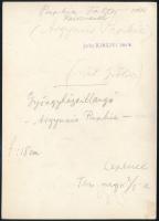 cca 1931 Kinszki Imre (1901-1945) budapesti fotóművész hagyatékából, pecséttel jelzett és a szerző á...