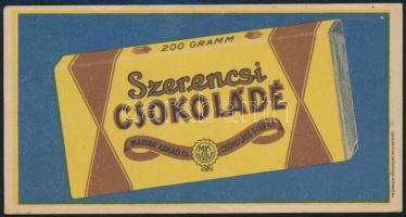 cca 1940 Szerencsi csokoládé számolócédula