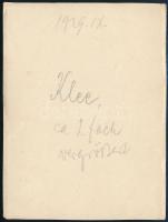 1929 Kinszki Imre (1901-1945) budapesti fotóművész jelzés nélküli, de általa feliratozott és datált ...