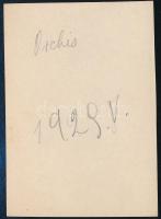 1929 Kinszki Imre (1901-1945) budapesti fotóművész jelzés nélküli, de általa feliratozott és datált ...