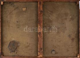 Pap Gyula (1899-1983): Koreai anya. Olaj, vászon. Jelzett a hátoldalán. Vakkereten címkén feliratozo...