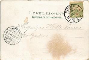 1903 Fiume, Rijeka; Schloss Tersatto / castle (EB)