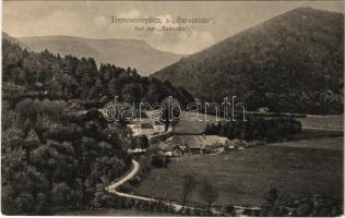 1910 Trencsénteplic, Trencianske Teplice; Auf der Baracska / látkép. Wertheim Zsigmond kiadása / general view
