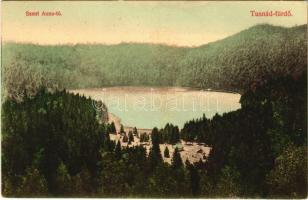 1909 Tusnádfürdő, Baile Tusnad; Szent Anna tó. Brunner Lajos kiadása / Lacul Sfanta Ana / lake