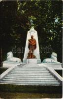 1913 Karánsebes, Caransebes; Ferenc József szobor. W. L. Bp. 1454. / Statua regelni / statue of Franz Joseph I of Austria, monument
