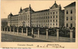 1905 Pécs, Hadapródiskola. Fürst Lipót kiadása (EK)