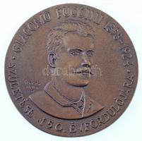 Horváth Sándor (1939-) 2008. Giacomo Puccini (1858-1924) születése 150. évfordulójára kétoldalas, öntött Br plakett (98mm) T:1-