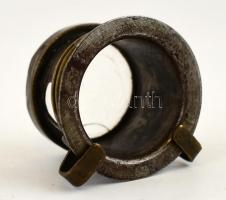 Antik órás, ékszerész nagyító. Repedéssel, de használható. d: 35 mm