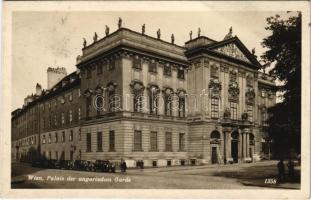 1938 Wien, Vienna, Bécs; Palais der ungarischen Garde / Hungarian Garden palace, automobiles