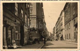 1938 Wien, Vienna, Bécs VII. Neustiftgasse, Tabak Trafik, Lebensmittel / street, tobacco shop (EK)