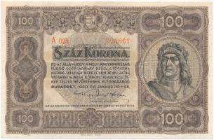 1920. 100K "Orell Füssli Zürich" nyomdahely jelöléssel T:I Adamo K29