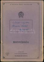 1951 Rákosi címeres füzet. Lőszer és robbanóanyagok tanóra jegyzeteivel, benne rajzokkal, plusz hozzá 6 sorszámozott oldal