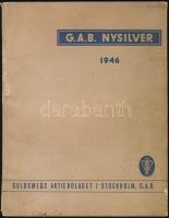 1946 G.A.B. Nysilver - svéd termékkatalógus