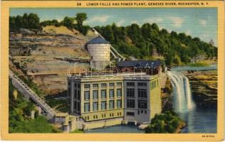 Rochester (New York), Genesee river, lower fally and power plant