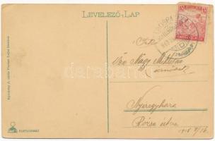 1918 Sárospatak, Új vashíd. Eperjessy J. utóda Fischer Lajos kiadása (EK)