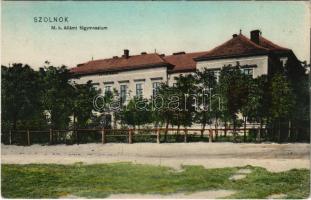 1909 Szolnok, M. kir. Állami főgimnázium. Dr. Trenkler Co. 1907. Szk. 10. (EK)
