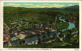 1950 Montpelier (Vermont), Winooski river and southerly portion of the city