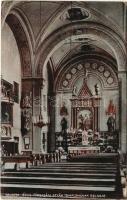 1934 Kalocsa, Jézus Társasági atyák temploma, belső. Berkes Ignác kiadása (EK)