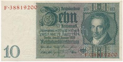 Németország / Weimar Köztársaság 1929. 10M T:I- Germany / Weimar Republic 1929. 10 Mark C:AU Krause 180.a