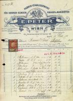 1905 Díszes számla okmánybélyeggel