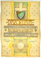 1935 Turul Szövetség díszoklevele