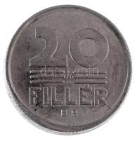 1967. 20f Al technológiai hibás veret (peremen anyagfölösleg, félrevert, F és R lábánál anyagfölösle...