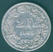 Svájc 1886B 2Fr Ag T:3