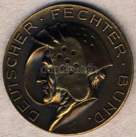 Német Birodalom/Weimari Köztársaság 1927. "Német vívó Szövetség" Br emlékérem T:2