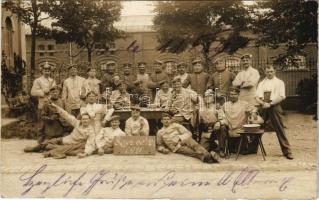 1910 Reserve I/21 / German military, group of reservists soldiers. Fritz Recke photo